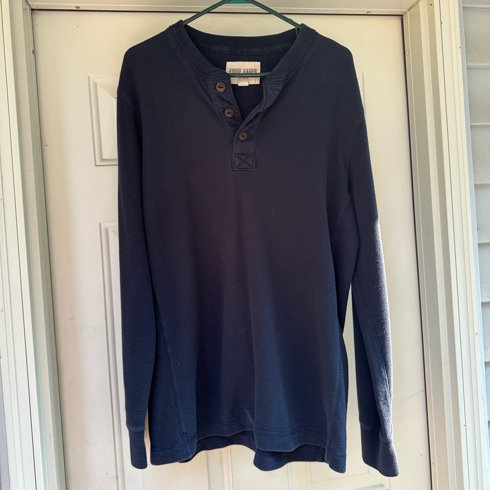 Men’s Eddie Bauer Quarter Button Long Sleeve